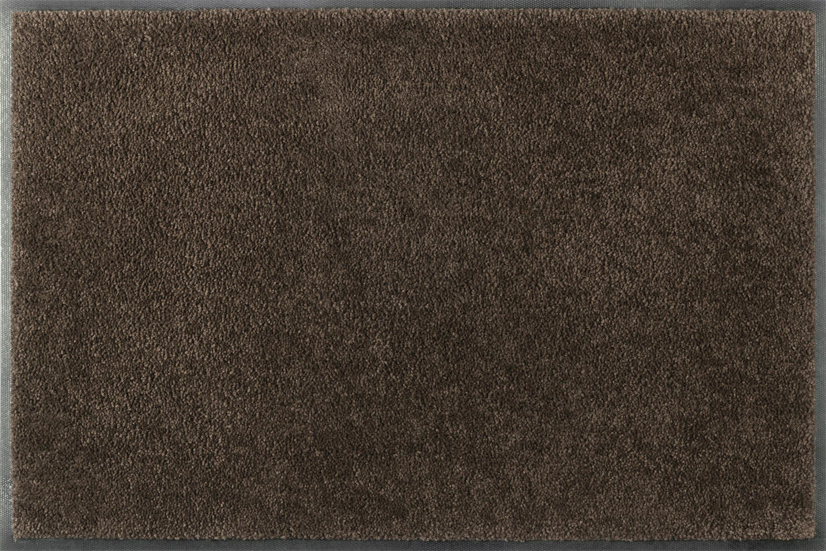 FUßMATTE 50/75 cm Espresso Brown  - Braun, KONVENTIONELL, Kunststoff/Textil (50/75cm) - wash+dry
