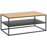 KONFERENČNÝ STOLÍK, čierna, farba duba, drevo, kov, 100/60/41,5 cm - čierna/farba duba, Design, kov/drevo (100/60/41,5cm) - Johann Jakob
