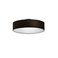 DECKENLEUCHTE  50/17 cm    - Schwarz/Nickelfarben, Konventionell, Textil/Metall (50/17cm) - Trio Leuchten