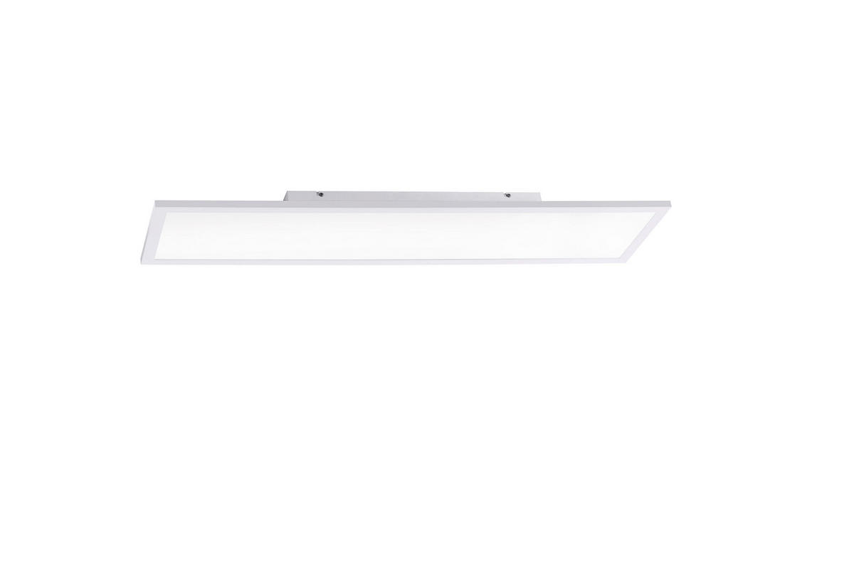 LED-DECKENLEUCHTE Lolasmart-Flat  Smart 100/25/5,6 cm   - Weiß, Design, Kunststoff/Metall (100/25/5,6cm)