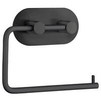 TOILETTENPAPIERHALTER - Schwarz, Metall (13,4/10,7/3cm)