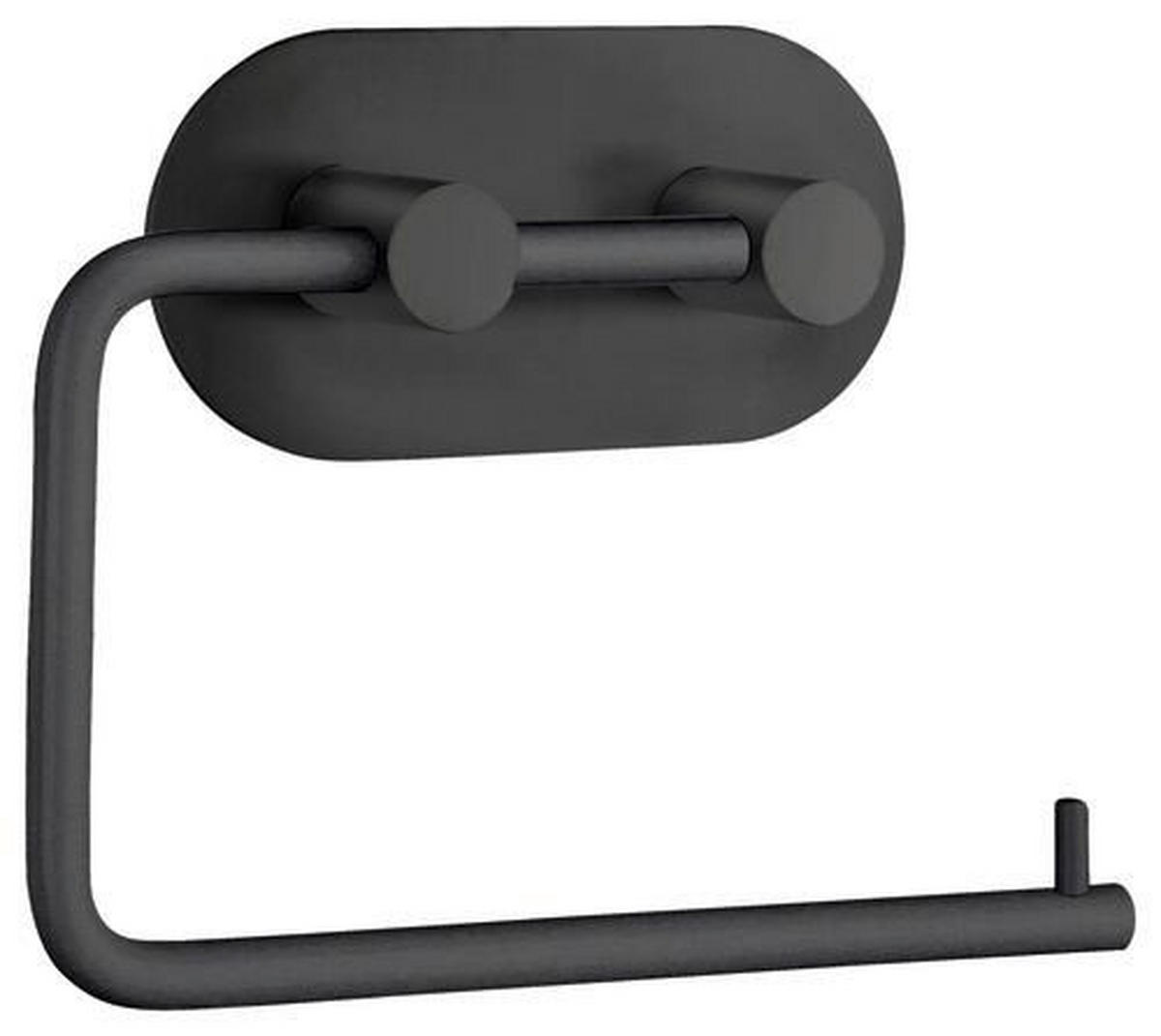 TOILETTENPAPIERHALTER - Schwarz, Metall (13,4/10,7/3cm)