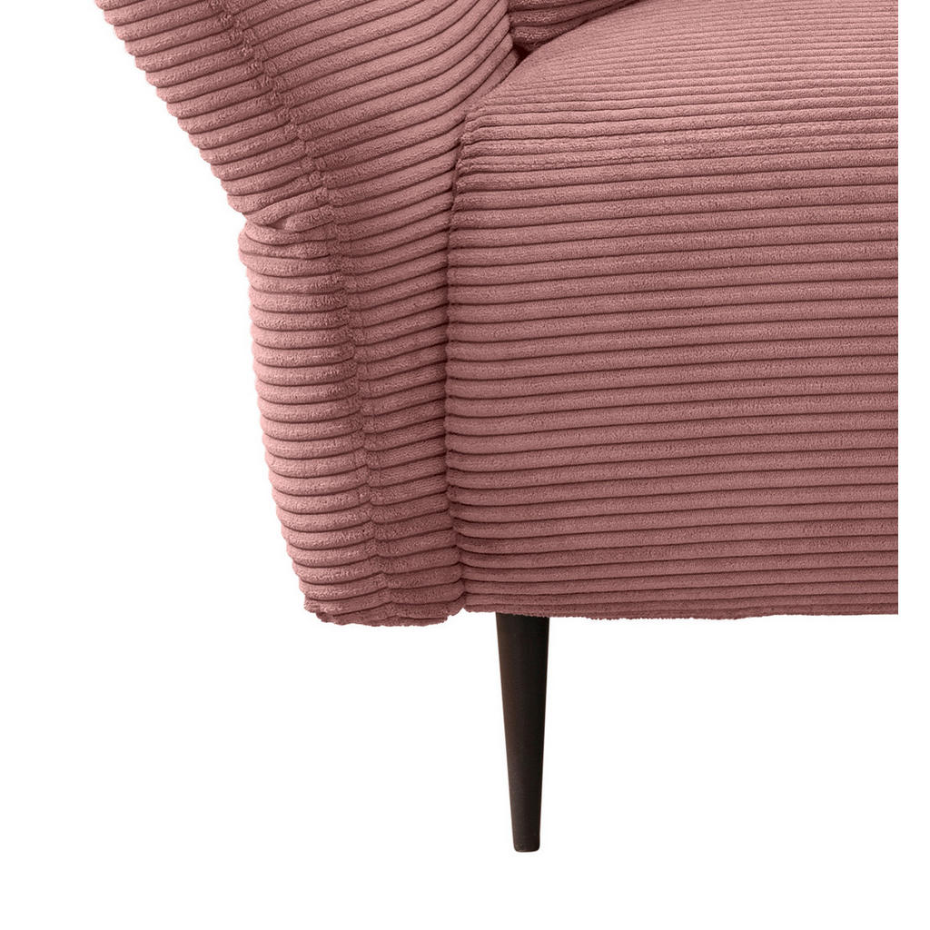 Thumbnail - Livetastic 3-Sitzer-Sofa, Rosa, Textil, Uni, Füllung: Schaumstoff, 201x97x102 cm, Rücken echt, Armteil links, rechts, Wo...