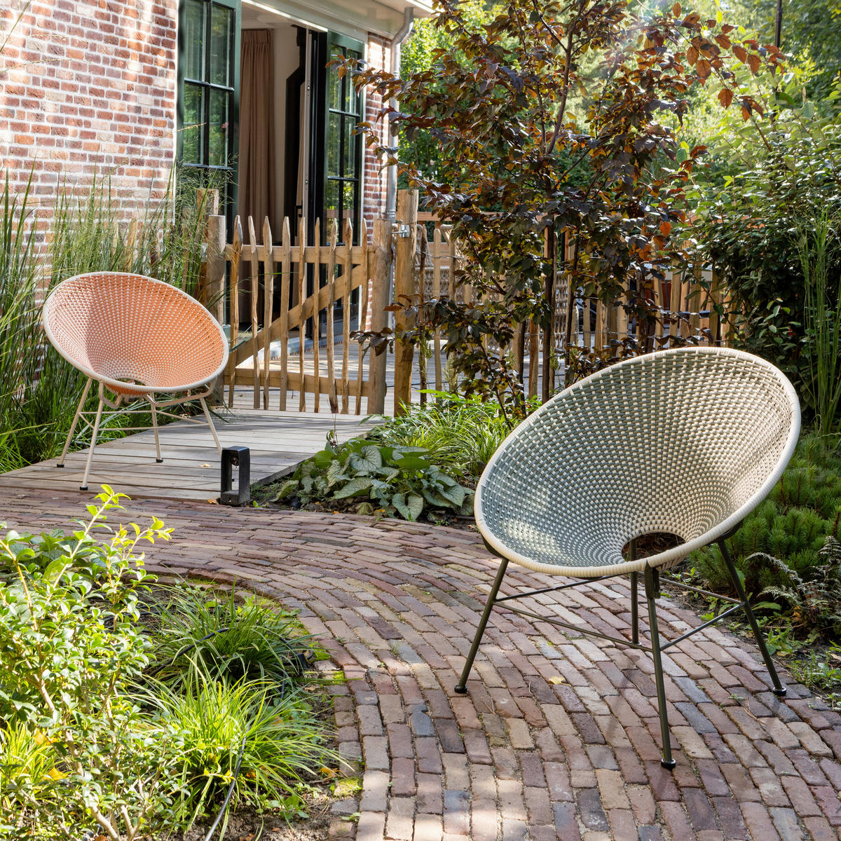 GARTENSESSEL Metall, Kunststoff Grün  - Grün, MODERN, Kunststoff/Metall (73/81/71cm) - Livetastic