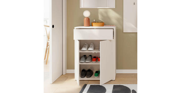 SCHUHSCHRANK  in 74,5/99,1/34,9 cm  - Sandfarben/Grau, MODERN, Holzwerkstoff/Kunststoff (74,5/99,1/34,9cm) - Carryhome
