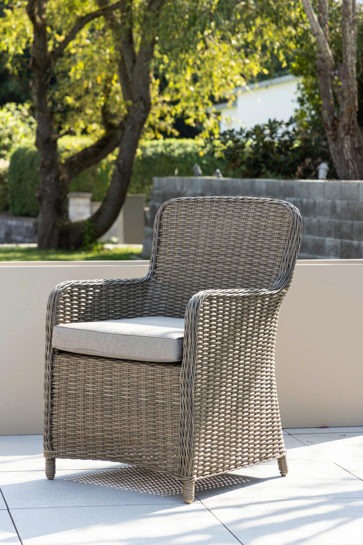 GARTENSTUHL-SET Stahl Braun  - Braun, KONVENTIONELL, Kunststoff/Textil (62/94/66cm) - Gardenson