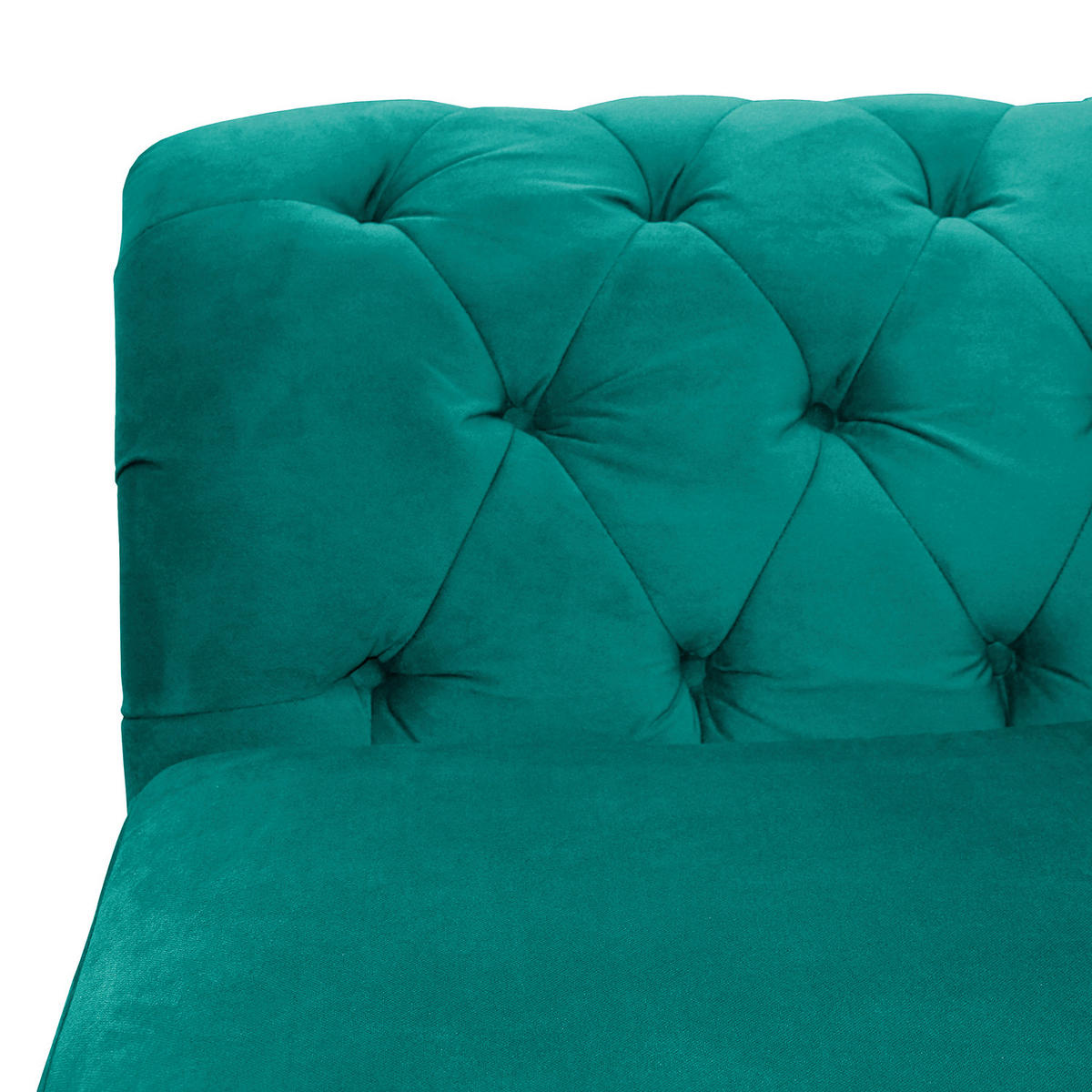3-SITZER-SOFA SHEFFIELD Mikrofaser Türkis  - Türkis/Braun, Design, Holz/Textil (230/92/90cm) - P & B