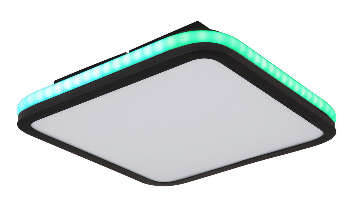 LED SVJETILJKA STROPNA JAXXI  - crna/opalna, Basics, metal/plastika (35,5/35,5/7cm)