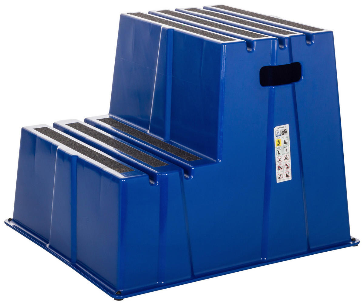 TRITTHOCKER Blau  - Blau, Basics, Kunststoff (57/51/65cm) - MID.YOU