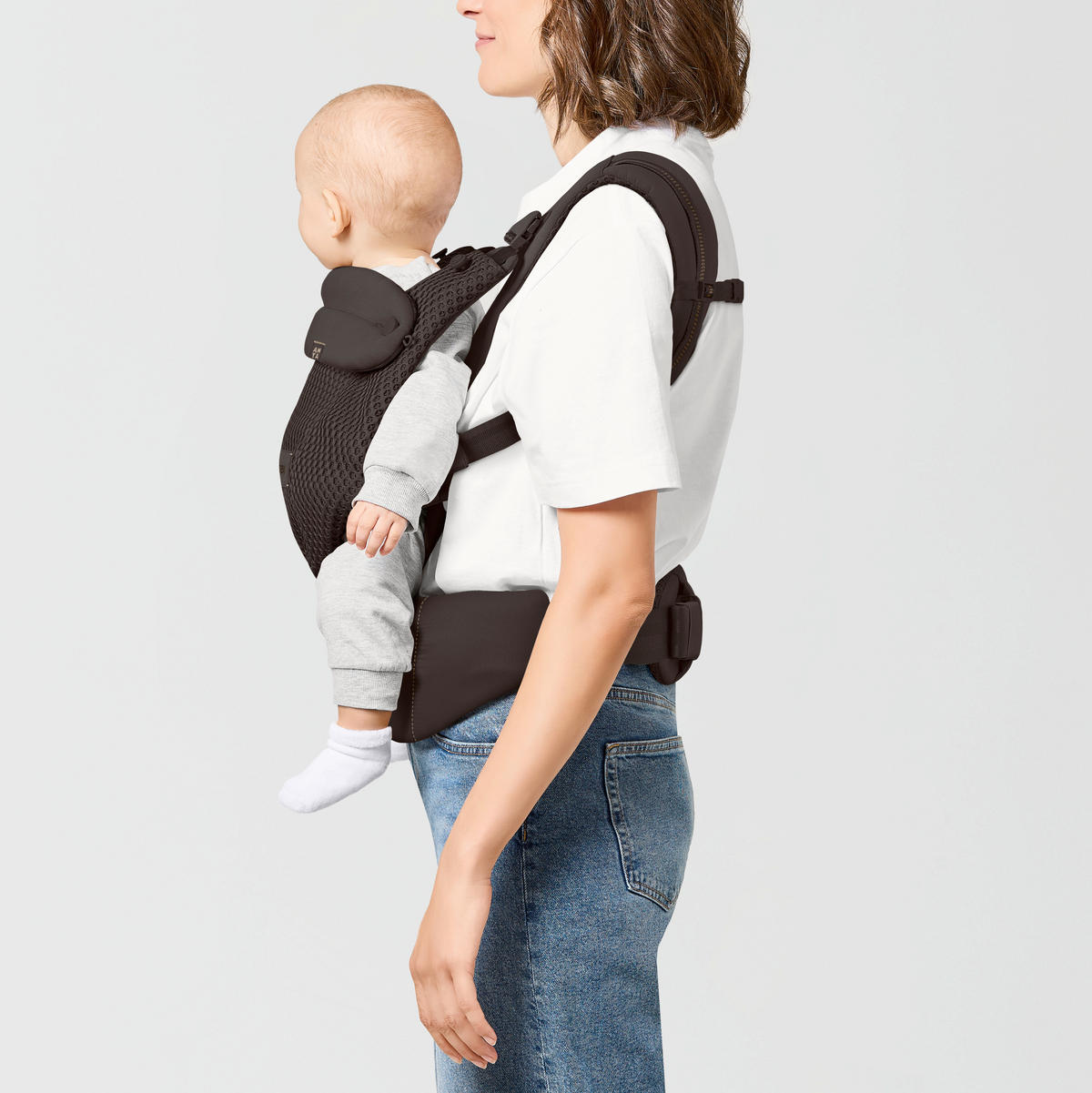 BABYTRAGE Amya  - Dunkelbraun, Basics, Textil (50/60cm) - Cybex