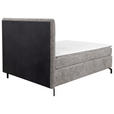 BOXSPRINGBETT 140/200 cm  in Grau  - Schwarz/Grau, Design, Textil/Metall (140/200cm) - Esposa