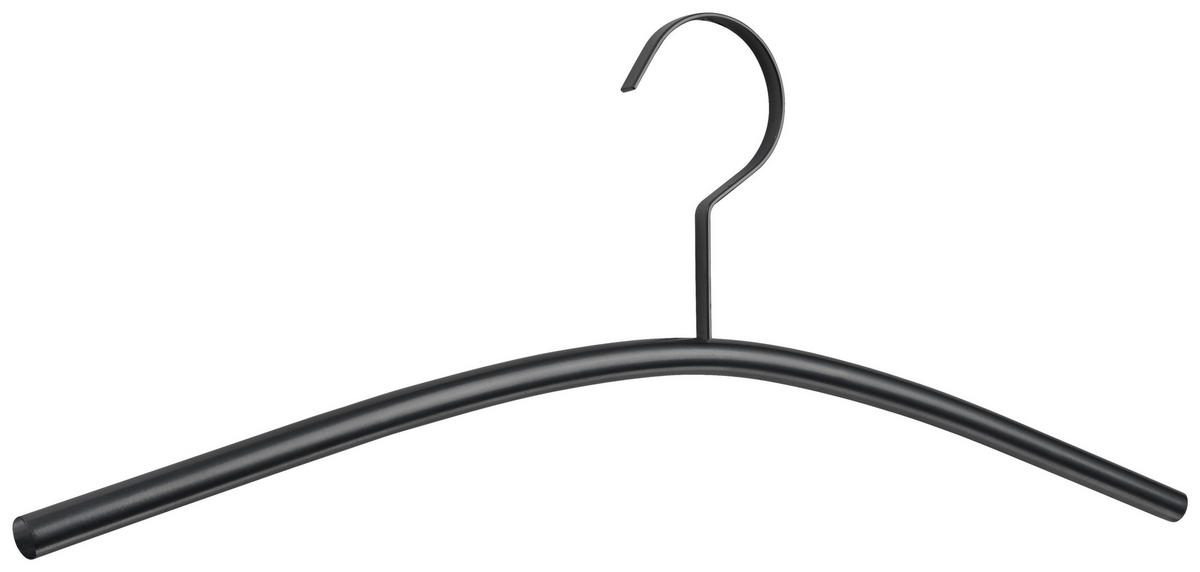 KLEIDERBÜGELSET 2-TEILIG 45 cm Metall  - Schwarz, Design, Metall (45cm)