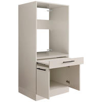 WASCHMASCHINENSCHRANK 67,5/162/67,5 cm  in Kaschmir  - Kaschmir/Schwarz, Design, Holzwerkstoff/Kunststoff (67,5/162/67,5cm)