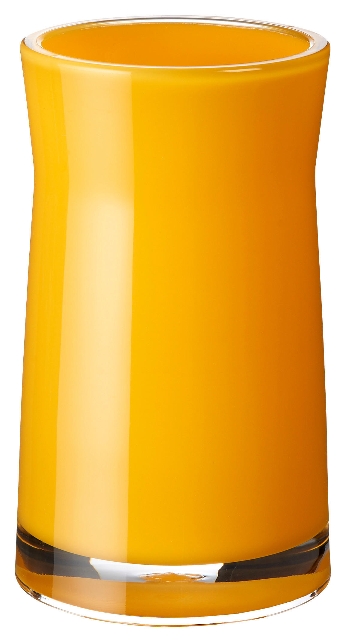 ZAHNPUTZBECHER - Gelb, Basics, Kunststoff (6,8/12/6,8cm) - Sadena