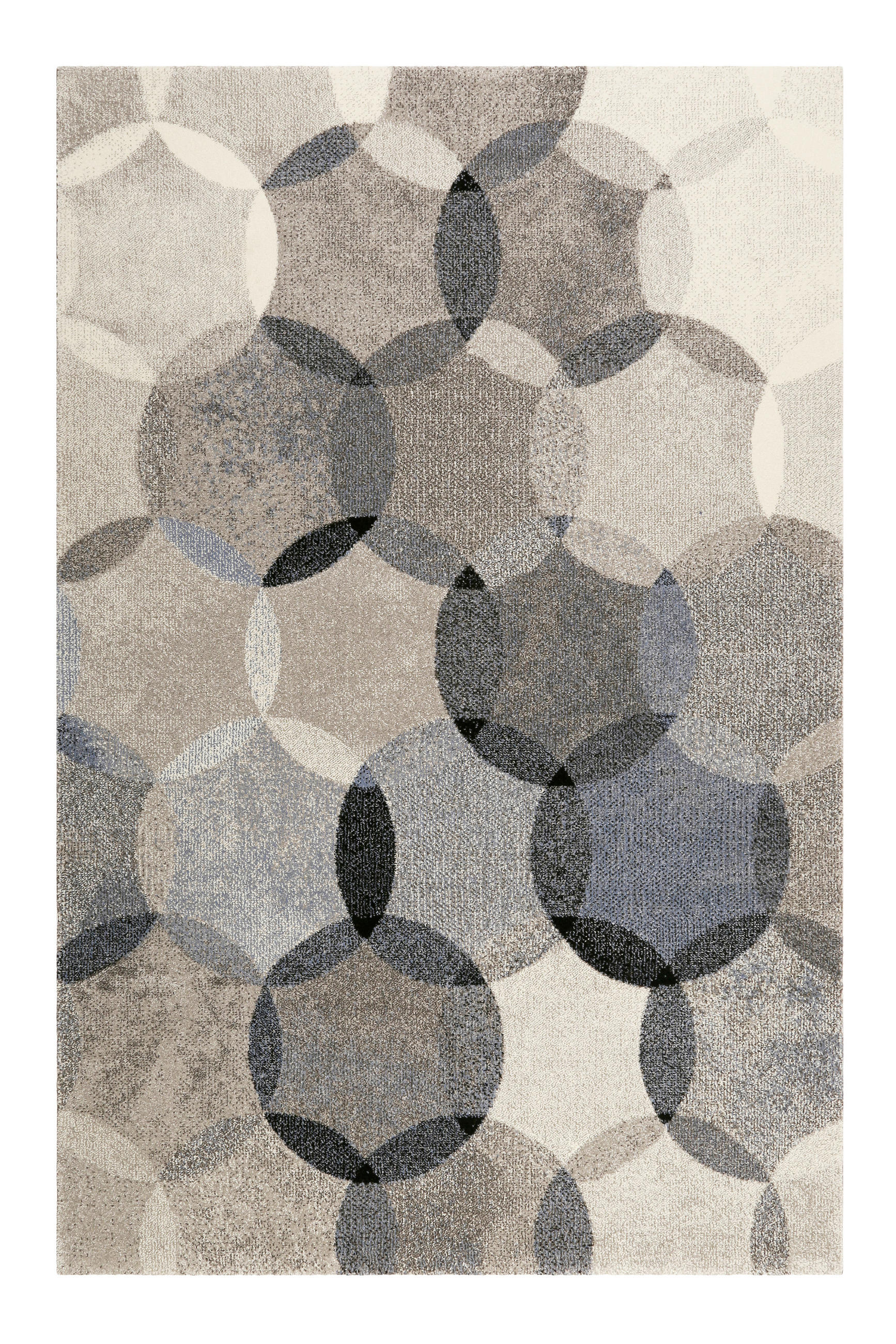 Esprit Webteppich Modernina Blau, Hellblau, Dunkelblau, Pastellblau 80x150 cm