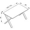 SCHREIBTISCH 140/80/76 cm  in Weiß  - Weiß, MODERN, Holzwerkstoff/Metall (140/80/76cm) - MID.YOU