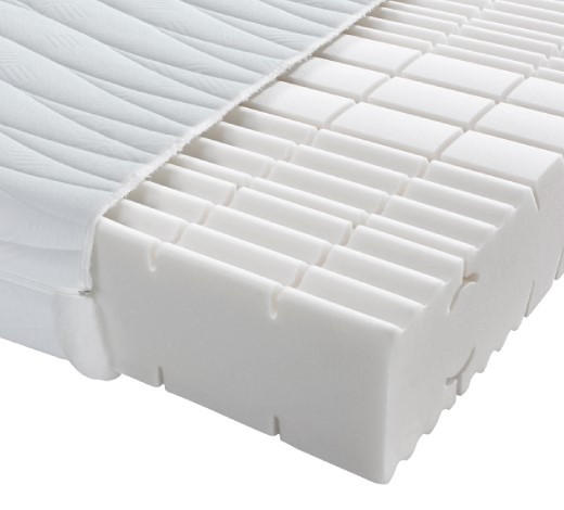 KOMFORTSCHAUMMATRATZE 100/220 cm Höhe ca. 18 cm  - Weiß, Basics, Textil (100/220cm) - Sleeptex