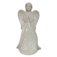 OKRASNI ANGEL - sivobela, Trendi, keramika (13/22,3/8,8cm) - X-Mas