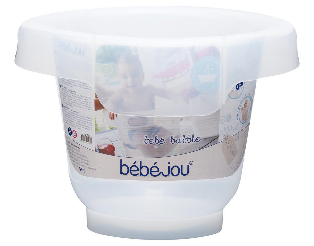 BABYBADEEIMER BEBE-BUBBLE  - Transparent, Basics, Kunststoff (46/46/35cm) - Bebe Jou