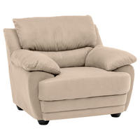 SESSEL in Chenille Sandfarben  - Sandfarben/Schwarz, Design, Kunststoff/Textil (117/97/100cm) - Livetastic