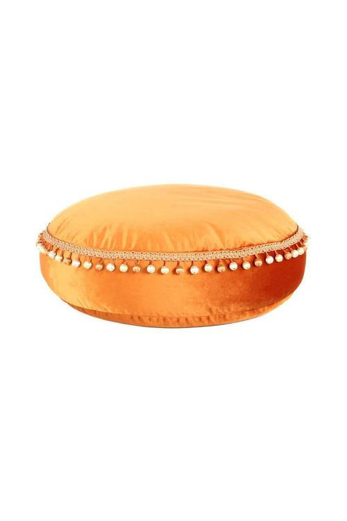 POUF in Bronzefarben Textil  - Bronzefarben, LIFESTYLE, Textil (65/25/65cm) - Kayoom