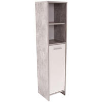 MIDISCHRANK 32/135/28 cm  - Chromfarben/Hellgrau, MODERN, Holzwerkstoff/Kunststoff (32/135/28cm) - MID.YOU