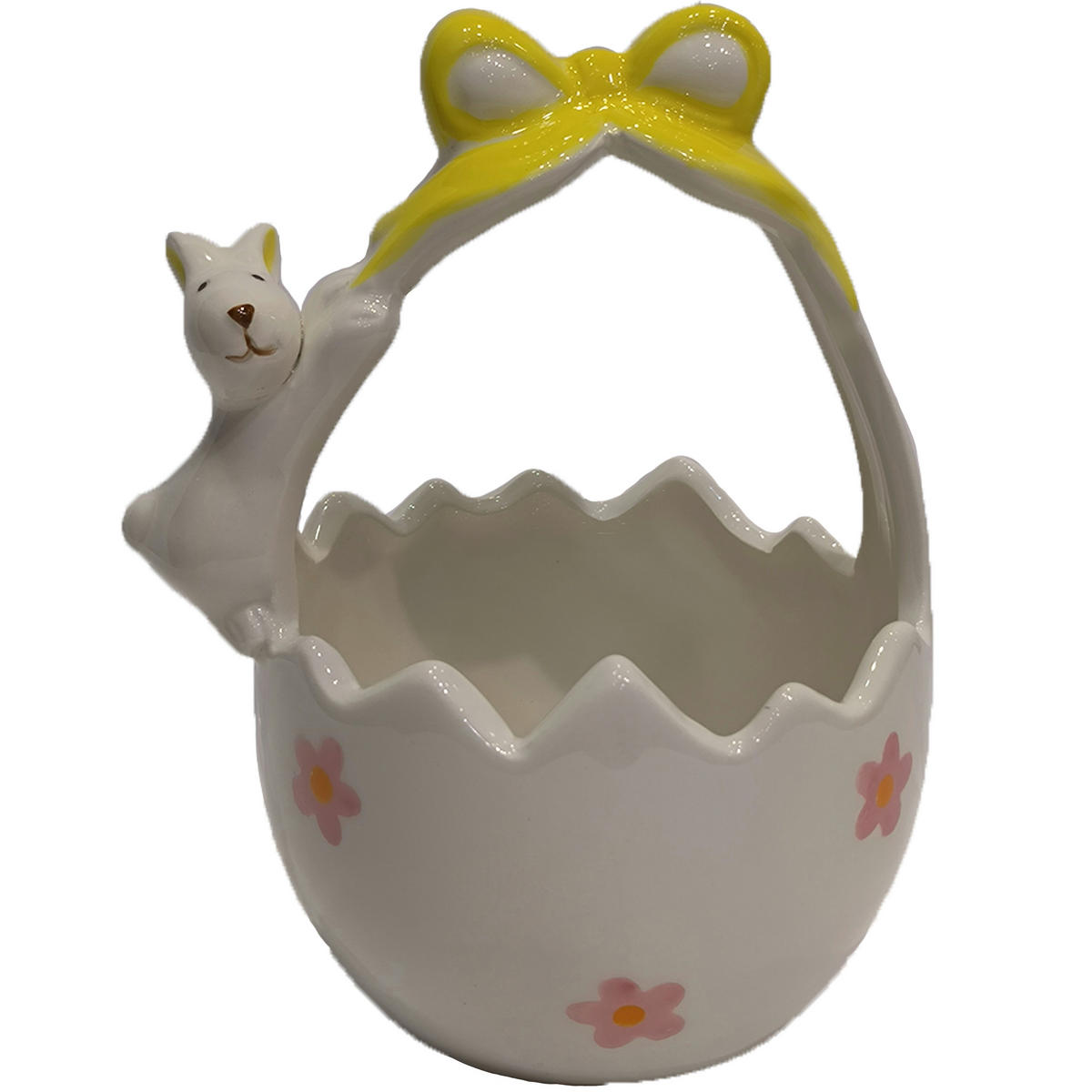 AUFBEWAHRUNGSKÖRBCHEN     - Pink/Gelb, LIFESTYLE, Keramik (10,6/14,6/10,2cm)