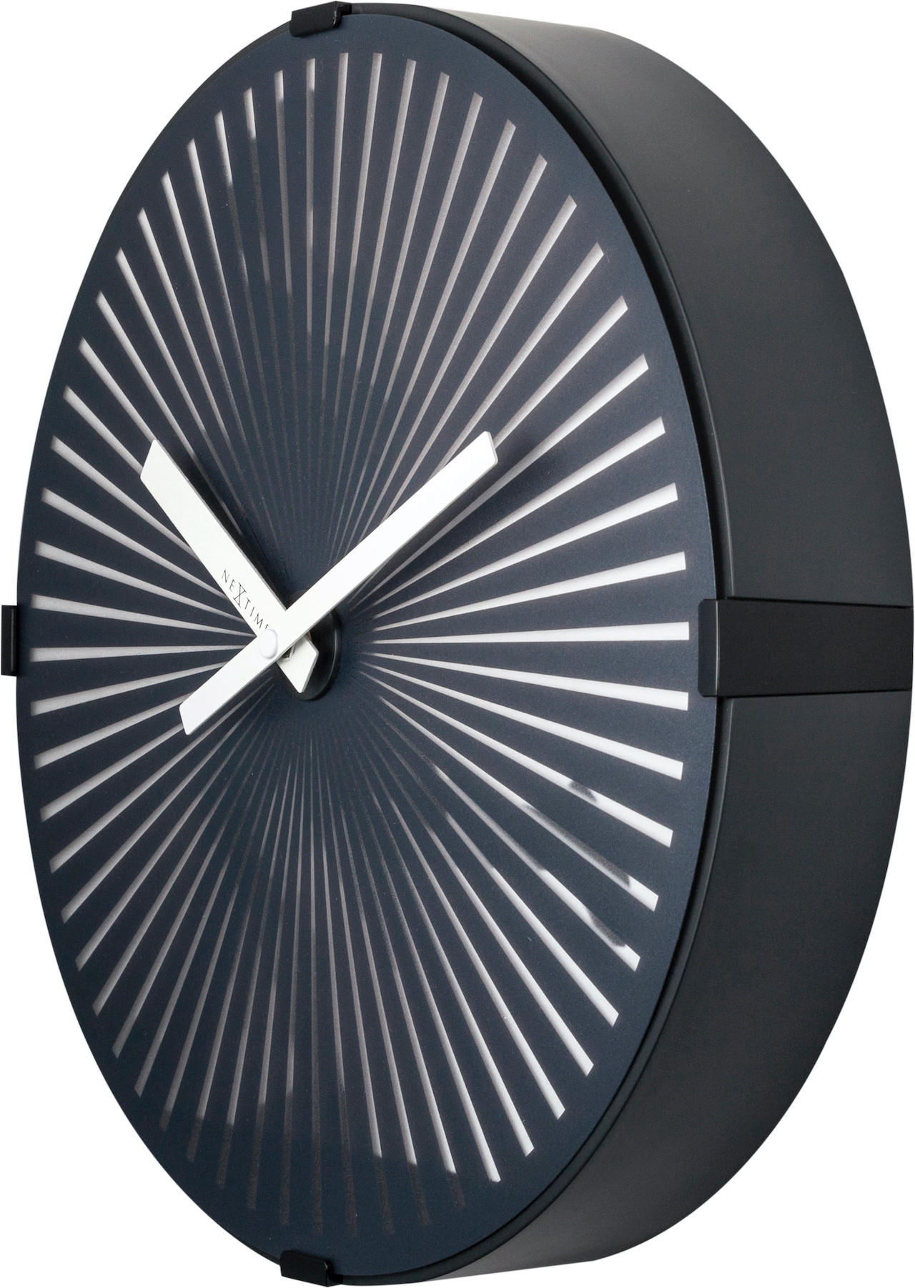 WANDUHR 30,5/30,5/5 cm   - Schwarz, Basics, Kunststoff (30,5/30,5/5cm)
