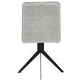STUHL drehbar Webstoff Beige, Schwarz  - Beige/Schwarz, Design, Textil/Metall (46,5/87/64cm) - Voleo