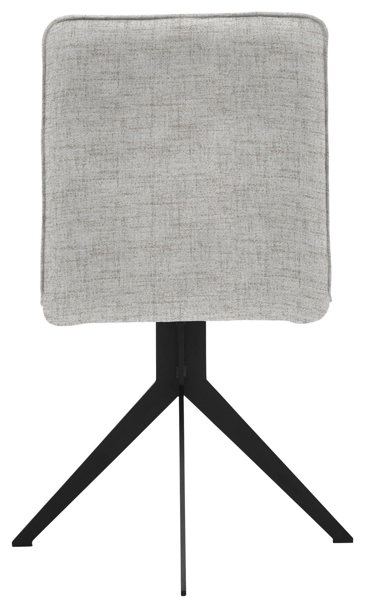 STUHL drehbar Webstoff Schwarz, Beige  - Beige/Schwarz, Design, Textil/Metall (46,5/87/64cm) - Voleo