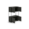 HIGHBOARD 80,7/120/35,8 cm  - Anthrazit/Schwarz, Design, Holzwerkstoff/Metall (80,7/120/35,8cm) - Novel