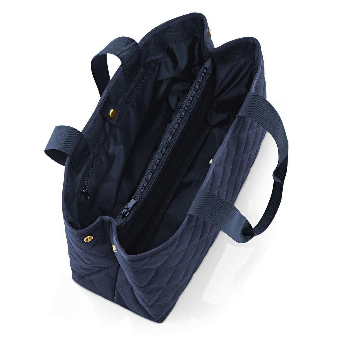 KABELKA SHOPPER tmavomodrá - tmavomodrá, Basics, textil/plast (39/28/16cm) - Reisenthel