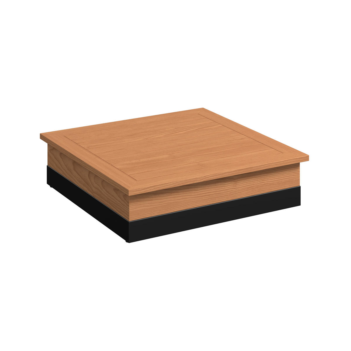 LOUNGEGARNITUR 5-teilig  333/333 cm  Teakholz Aluminium  - Schwarz/Teakfarben, MODERN, Holz/Kunststoff (333/333cm) - Ambia Garden