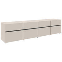 LOWBOARD  in 200/52,8/40 cm  - Kaschmir/Anthrazit, Design, Holzwerkstoff (200/52,8/40cm) - Xora