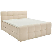 BOXBETT 180/200 cm  in Beige  - Beige/Schwarz, Design, Holz/Kunststoff (180/200cm) - Moderano