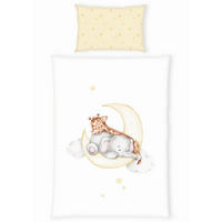 BABYBETTWÄSCHE Renforcé 100/135 cm  - Blau/Gelb, KONVENTIONELL, Textil (100/135cm)