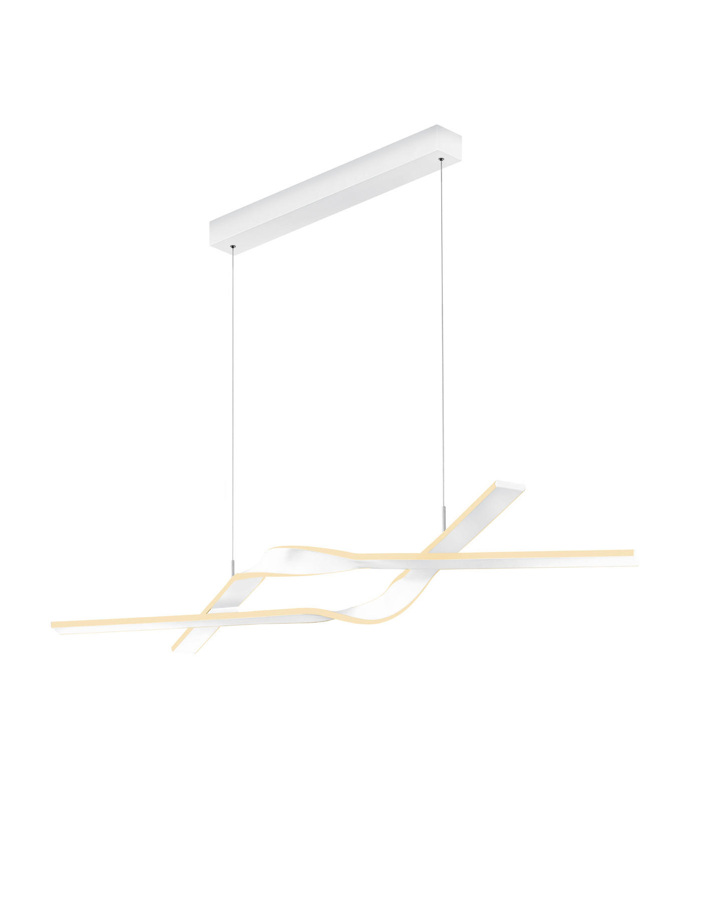 LED SVJETILJKA VISEĆA    127/41,5/80-160 cm    CINQUE  - bijela, Design, metal/plastika (127/41,5/80-160cm) - Cinque