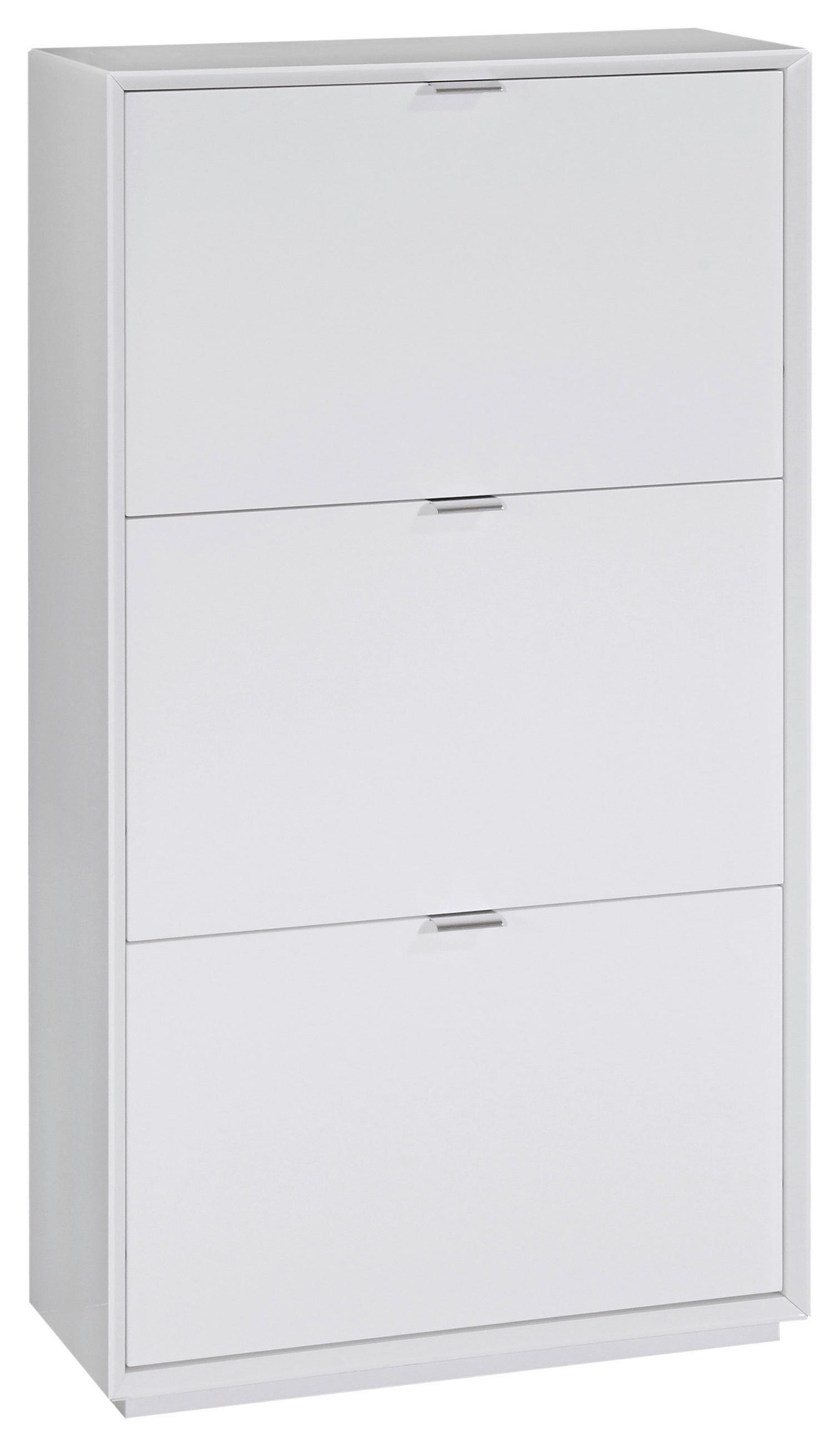 ORMAR ZA OBUĆU  bijela  drvni materijal     - bijela/srebrne boje, Design, drvni materijal/plastika (65/123/25cm) - Xora