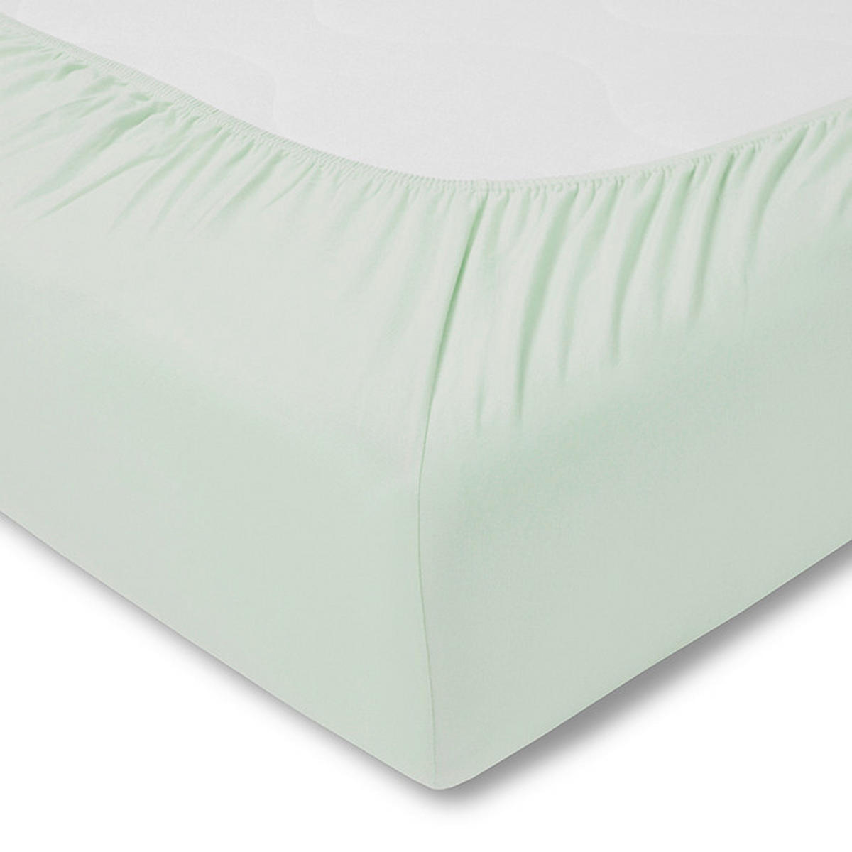 SPANNBETTTUCH Exquisit Single-Jersey  - Jadegrün, Basics, Textil (150/200cm) - Estella