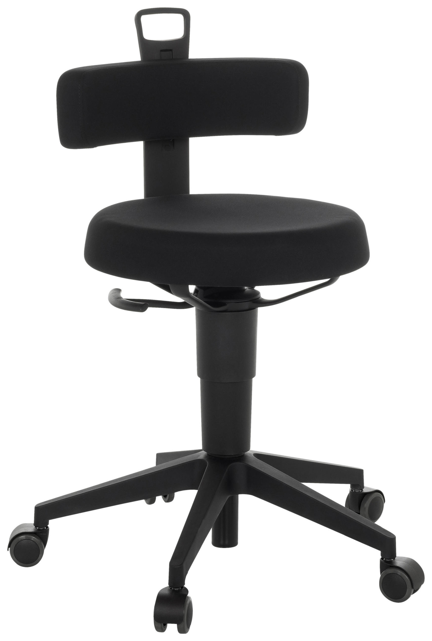 PISARNIŠKI STOLČEK,  - črna, Basics, umetna masa/tekstil (40/74-86/46cm) - MID.YOU