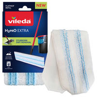 VILEDA H2PRO FLATMOPP REFILL - blå, Basics, textil (11/20/23cm) - Best Price