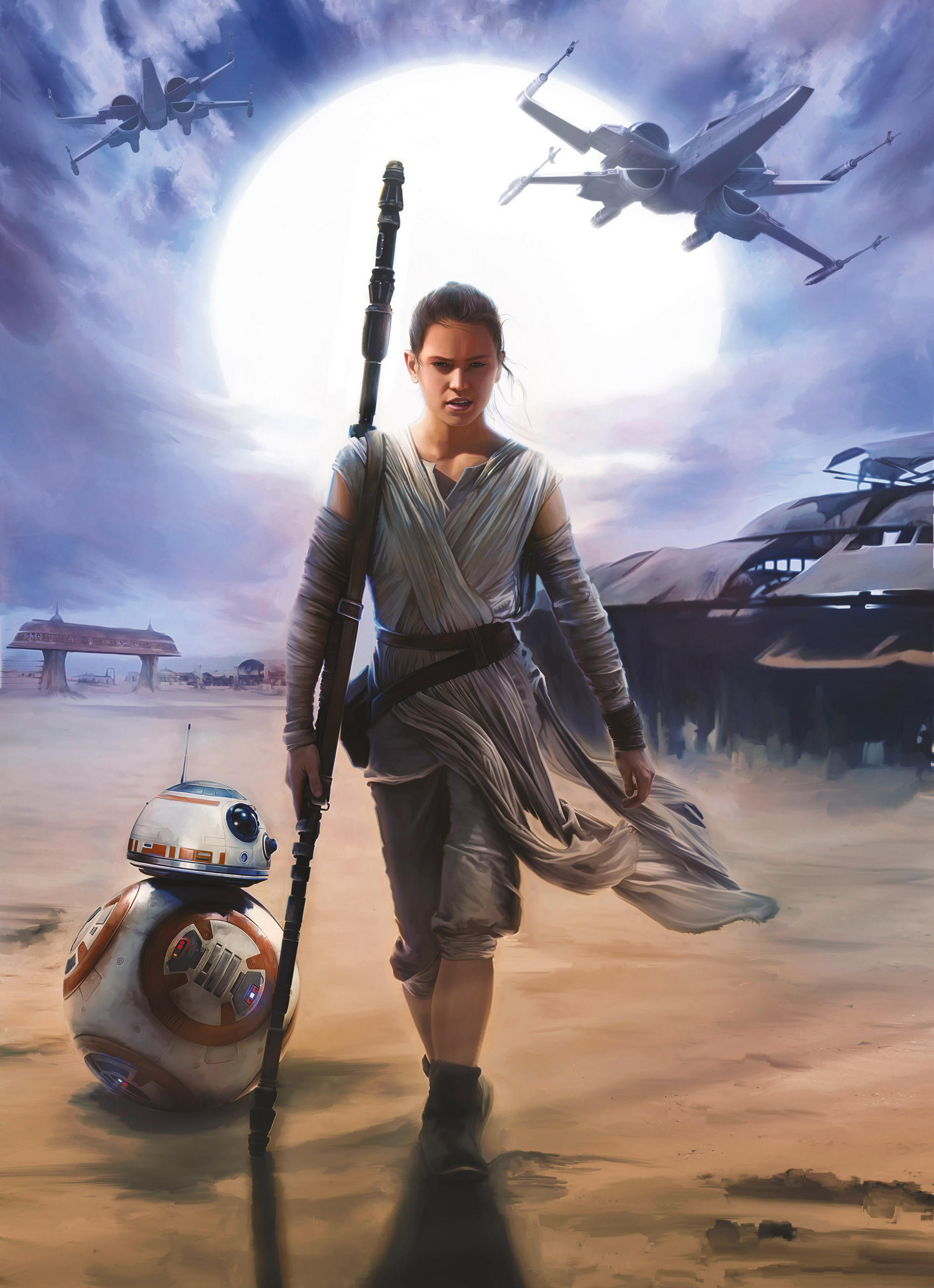 FOTOTAPETE Star Wars  - Blau/Grau, Design, Papier (184/254cm) - Disney