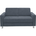 2-SITZER-SOFA - Chromfarben/Blau, Design, Textil/Metall (158/83/85cm) - Xora