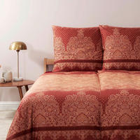 POSTELJINA TIVOLI 140/200 cm saten crvena  - crvena, Konvencionalno, tekstil (140/200cm) - Bassetti