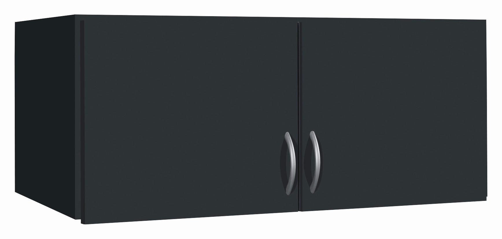 AUFSATZSCHRANK 91/39/54 cm  - Silberfarben/Grau, Design, Holzwerkstoff/Kunststoff (91/39/54cm) - Boxxx