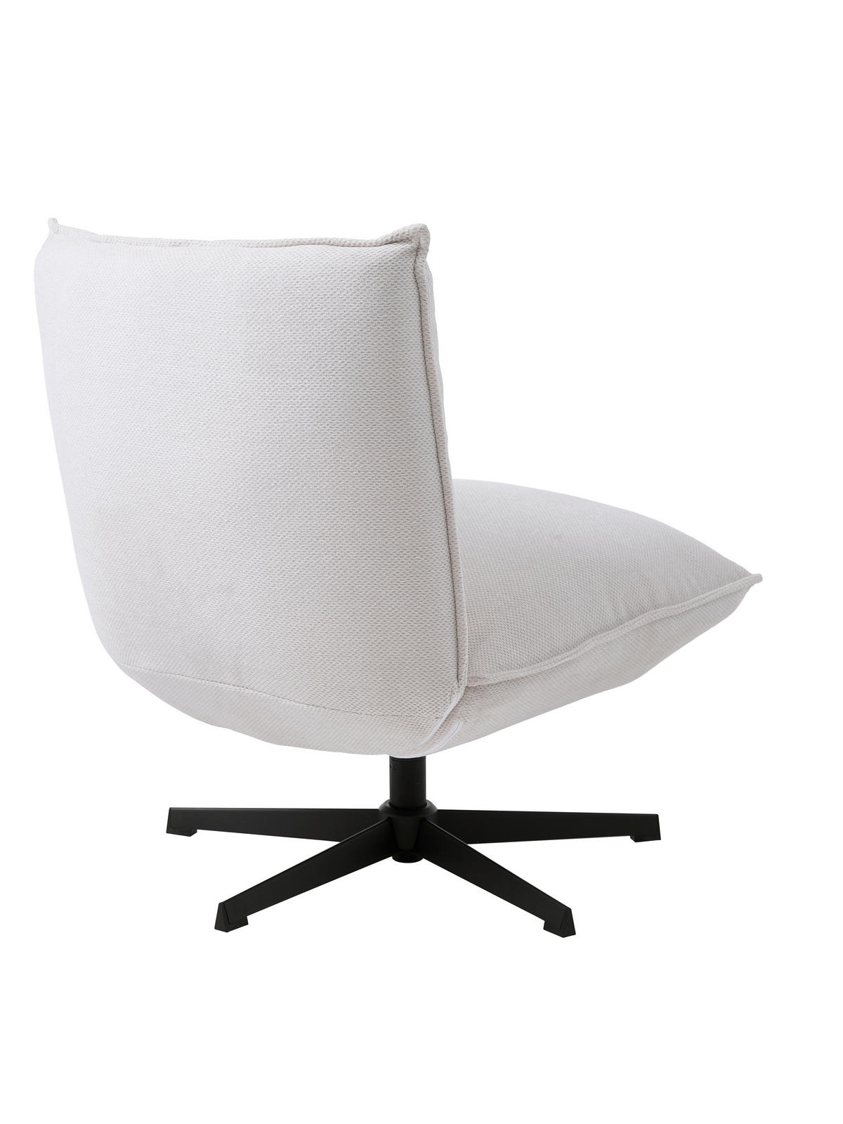 SESSEL in Chenille Weiß  - Schwarz/Weiß, MODERN, Textil/Metall (70/88/83cm) - Livetastic