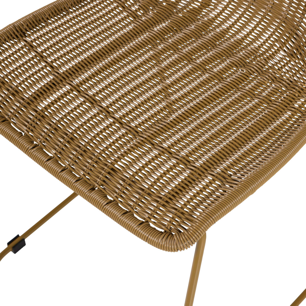 GARTENSTUHL-SET Metall, Kunststoff Naturfarben  - Naturfarben, MODERN, Kunststoff/Metall (55/78/54cm) - Livetastic