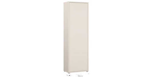 GARDEROBENSCHRANK  in 59,8/191,9/34,9 cm  - Sandfarben/Grau, MODERN, Holzwerkstoff/Kunststoff (59,8/191,9/34,9cm) - Carryhome