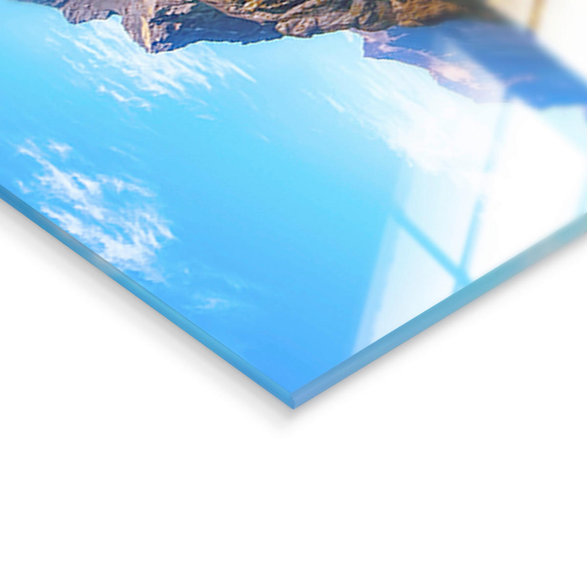GLASBILD Landschaft & Natur 125/50 cm  - Multicolor, Basics, Glas/Papier (125/50cm)