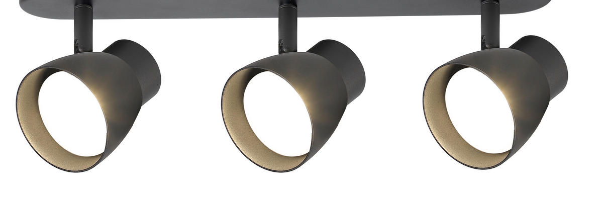 WANDLEUCHTE Dravo  10.5/38/7 cm  - Schwarz, Design, Metall (10.5/38/7cm)